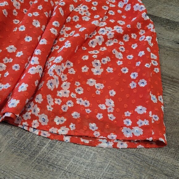 BANANA REPUBLIC | Clip Dot Pleated Fit-and-Flare Floral Skirt | Sz. 0 - Picture 2 of 6